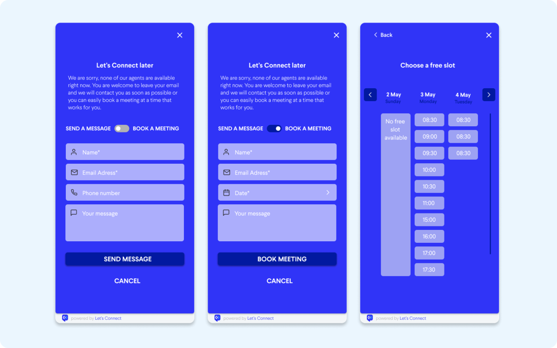 screenshot of Let's Connect
